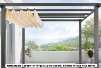 Retractable canopy for pergola